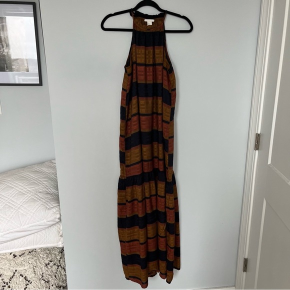 H&M Horizontal Striped Maxi Long Prairie Dress - Picture 4 of 9